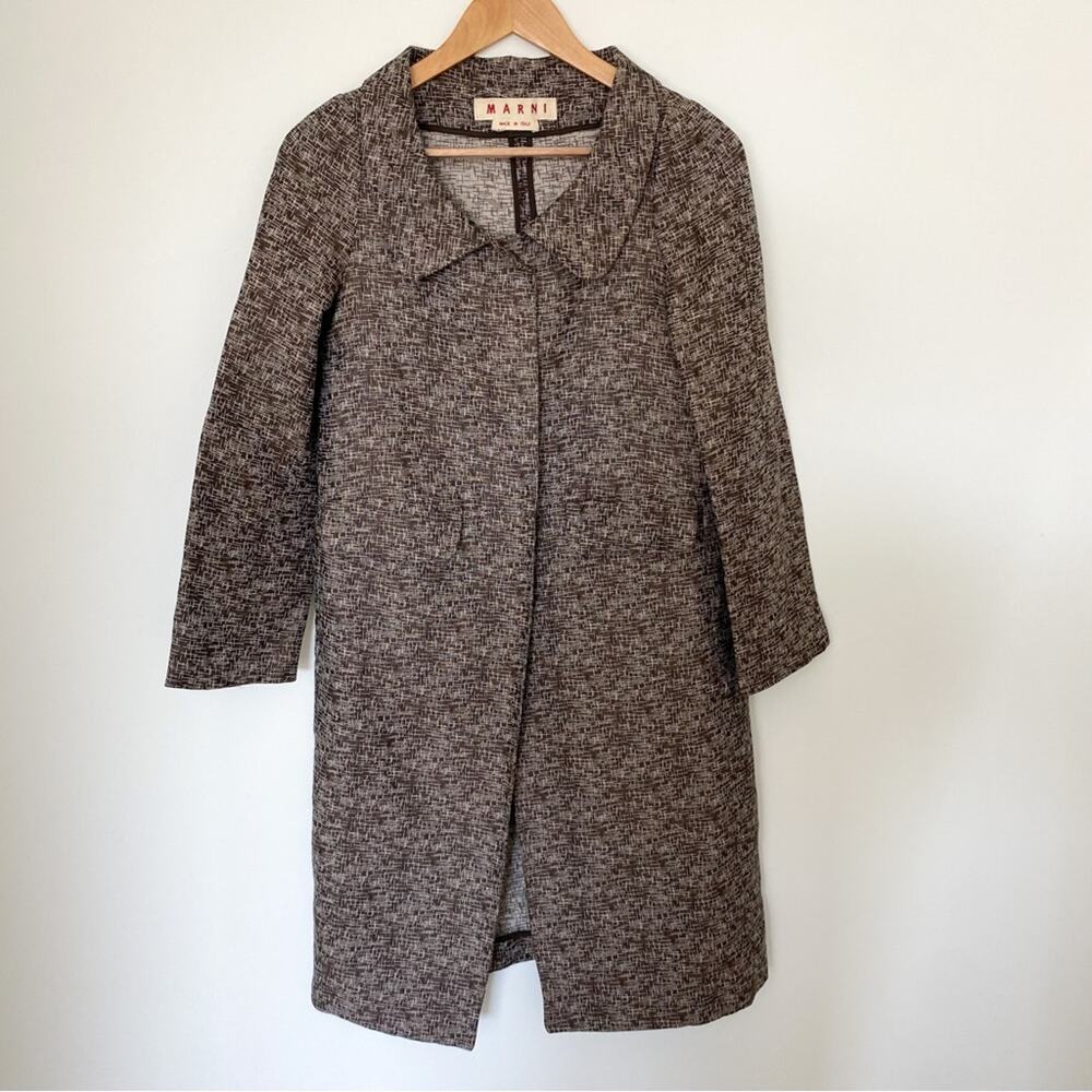 Marni Brown Long Jacket